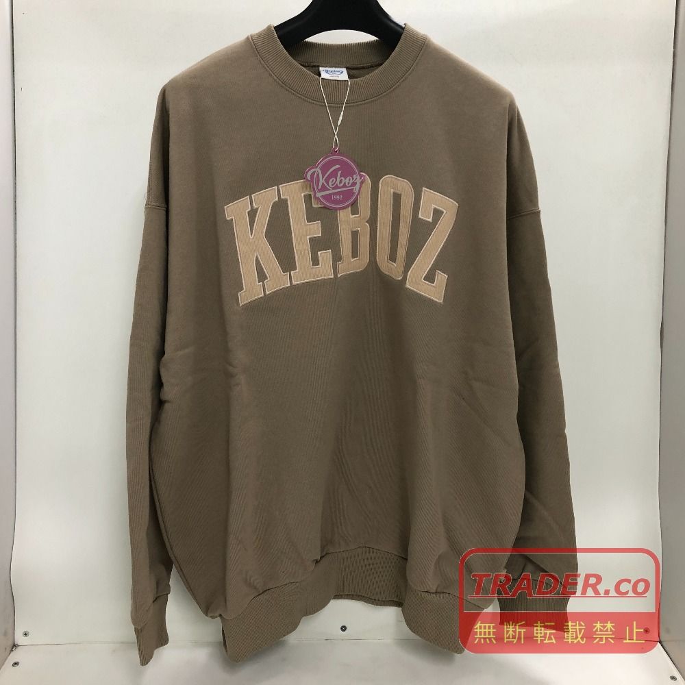 02w26711 ケボズ KEBOZ ベージュ M 中国製 メンズ 袋・タグ・ステッカーあり スウェット コットン 【中古品】