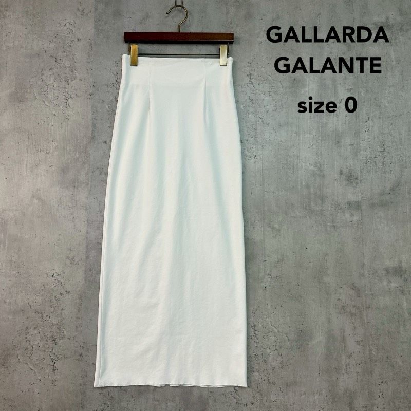 GALLARDAGALANTE ガリャルダガランテ 0 ホワイト タイトスカート