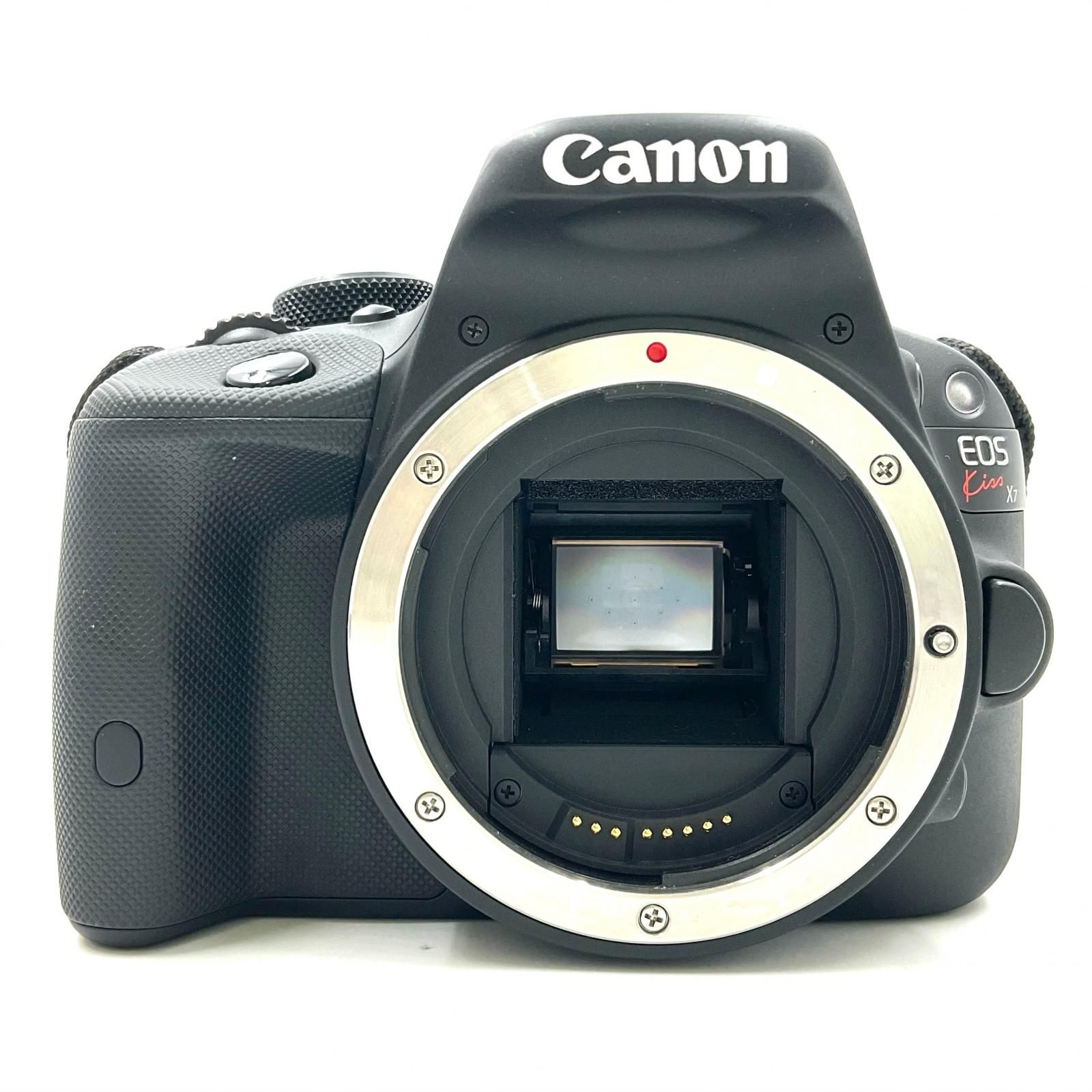 【全額返金保証】【最速発送】Canon デジタル一眼 EOS Kiss X7 ボディ ブラック 美品 動作確認済