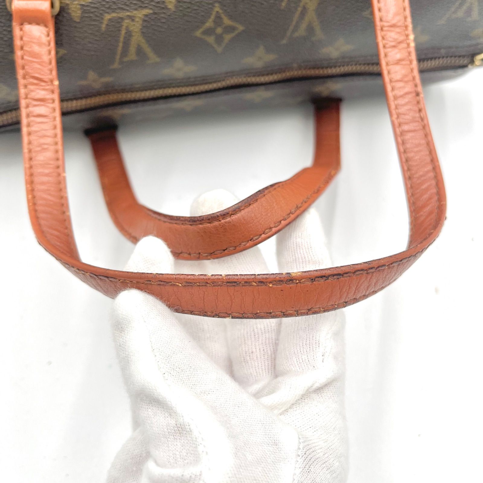 ルイヴィトン　モノグラム　パピヨン26　ハンドバッグ ミニボストンバッグ 茶色 LOUIS VUITTON ルイヴィトン パピヨン26 モノグラム ハンドバッグ 筒型