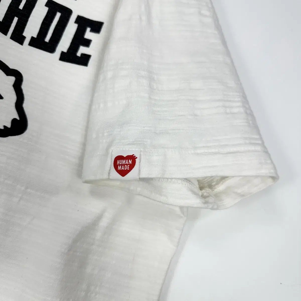 (L) HUMAN MADE ヒューマンメイド クマ グラフィック 半袖Tシャツ 白