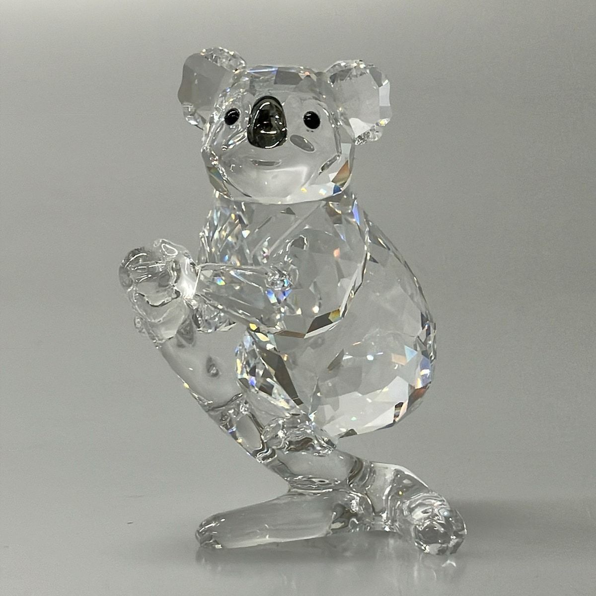 SWAROVSKI(スワロフスキー) 小物美品 - クリア×黒 置物/コアラ