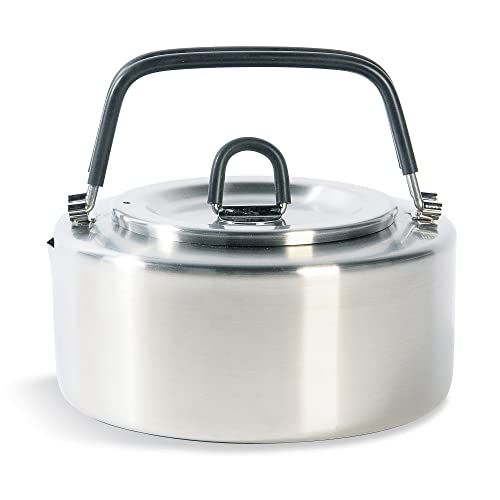 【新品】TATONKA(タトンカ) アウトドア用ケトル 1.0L 高7cm × 横15cm ステンレス 取っ手が畳める 【正規輸入品】 f3cef123