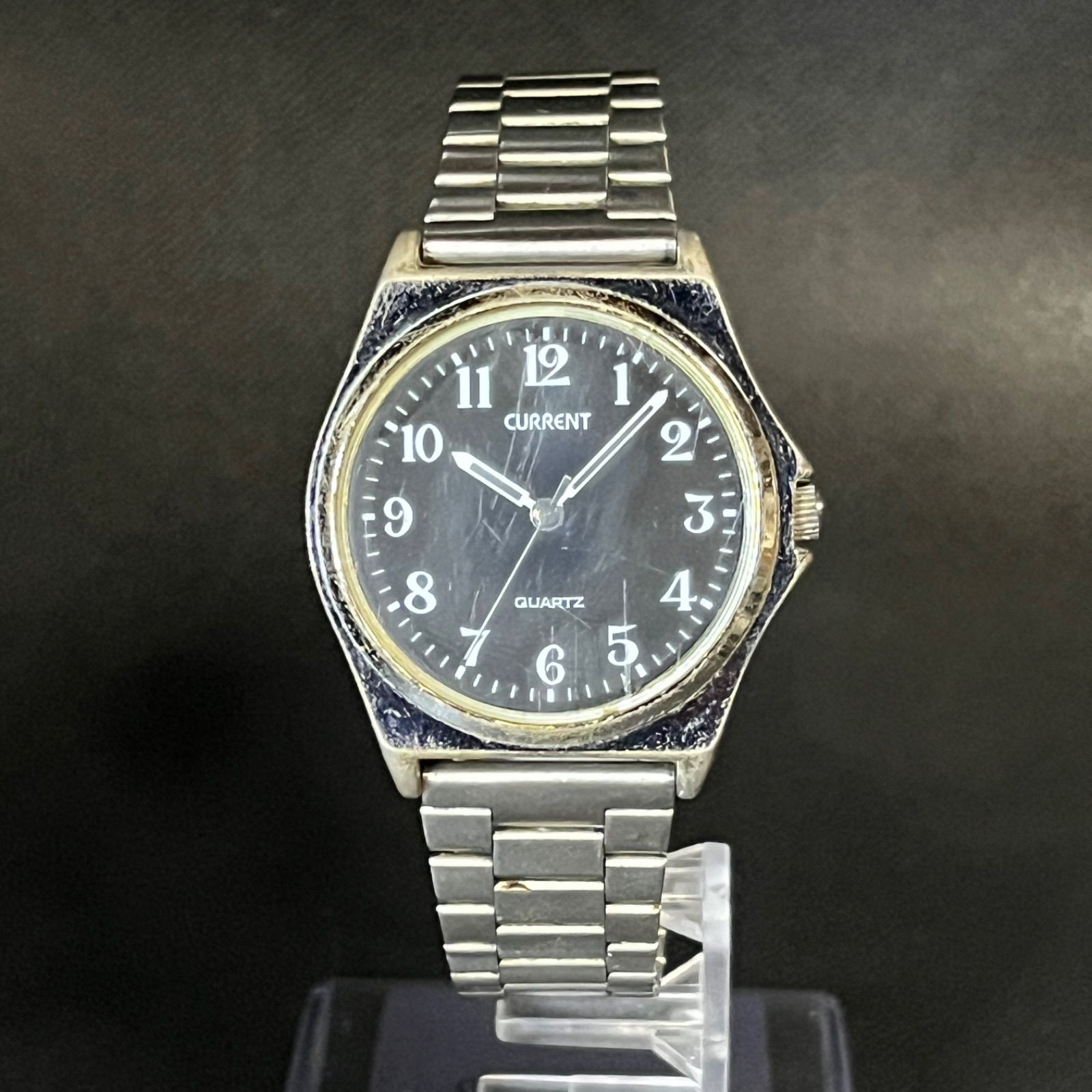 稼働品】 SEIKO CURRENT 腕時計 シルバー Y121-AM60 セイコー 電池交換