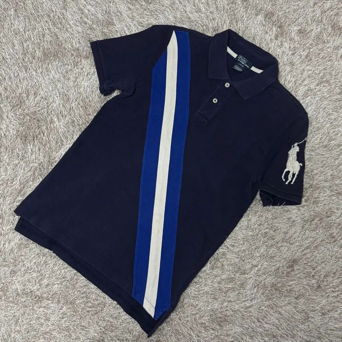 ポロ ビックポニー ストライプ カラーTシャツ
