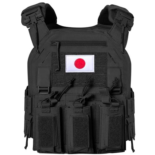 ★新品★[TWINFALCONS] タクティカルベスト 軽量 プレートキャリア サバゲー用 サバイバルベスト MOLLE モール対応 戦術 サイズ調整可 1000Dナイロン素材 レーザー切断 アップグレード ベスト 通気 バックル付き MK3 MK4 チェスト