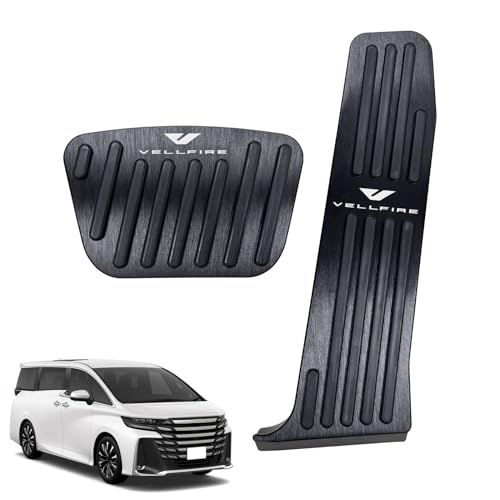 SUVVNE(スウ?ニ) ヴェルファイア40系 アルミペダル 工具不要 VELLFIRE AAHH40W AAHH45W(2023年6月?現行) 専用設計 ブレーキ アクセル カバー 防キズ 防汚れ 滑り止め 内装パーツ 日本語の説明書付き 1c03c0d9