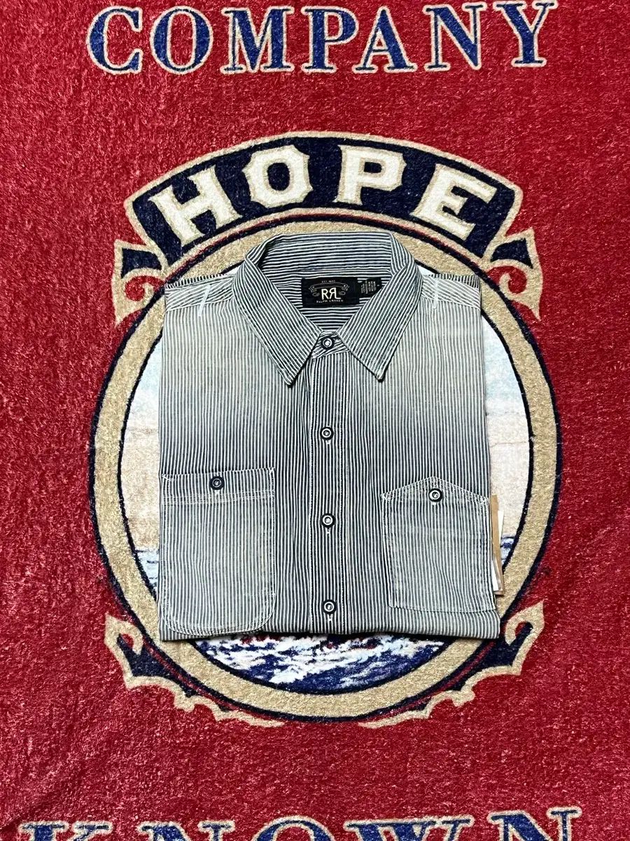 RRL(ダブルアールエル) ストライプ ツイル ワークシャツ 56,362円