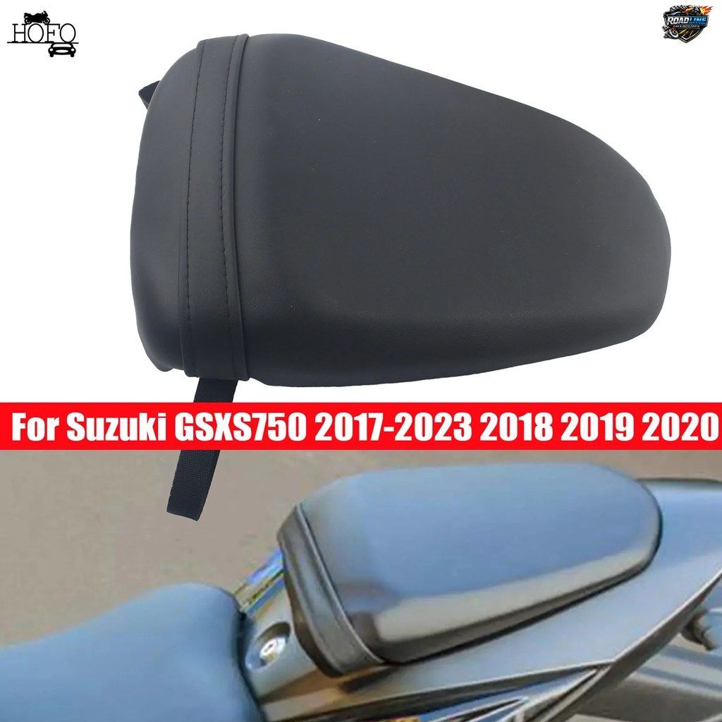 オートバイ用ブラックシート リアピリオンパッセンジャーシート スズキ GSXS750 2017-2023 2018 2019 2020 に適合