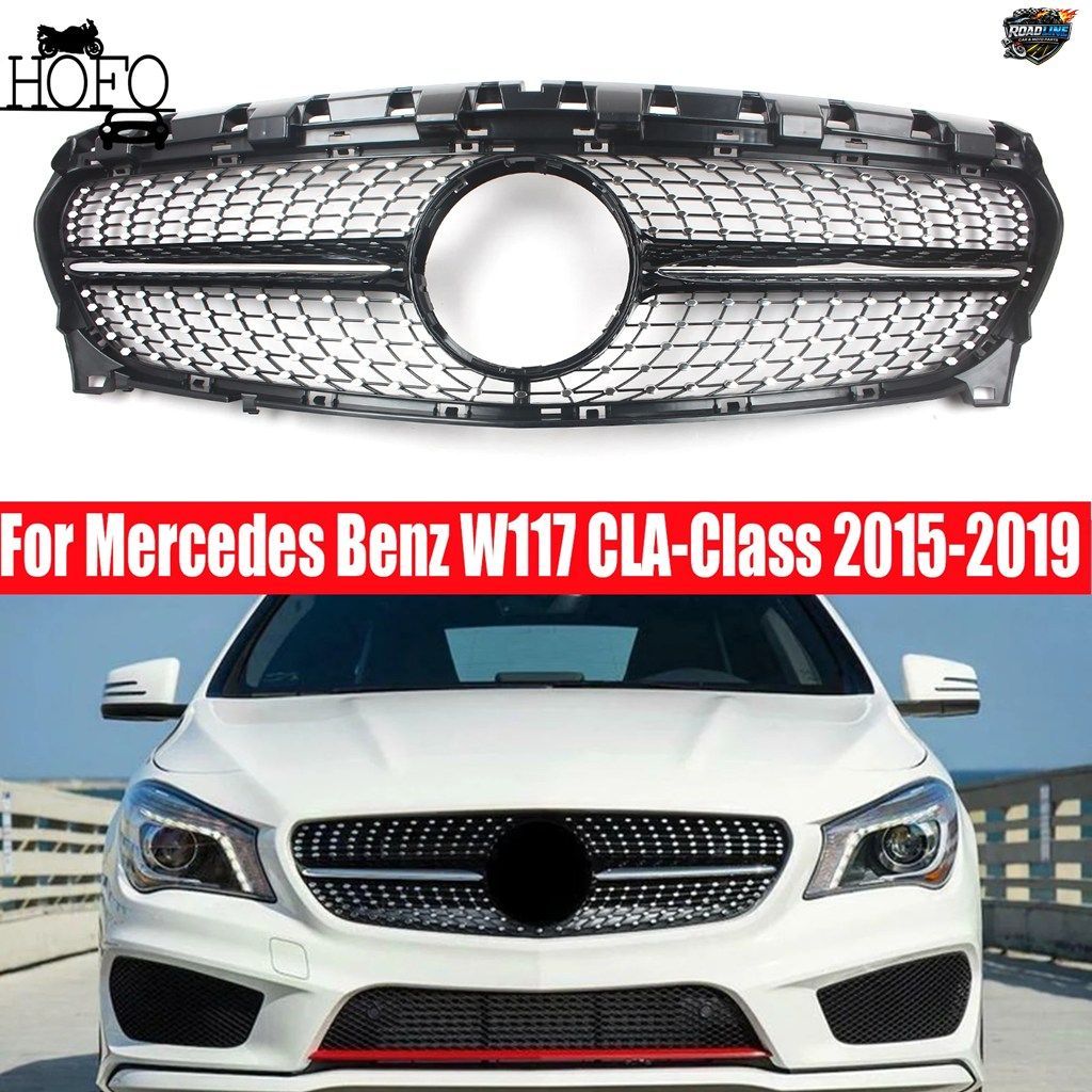 メルセデス・ベンツ W117 CLA200 CLA250 CLA45 2015-2019 用フロントレーシングフェイスリフトグリル