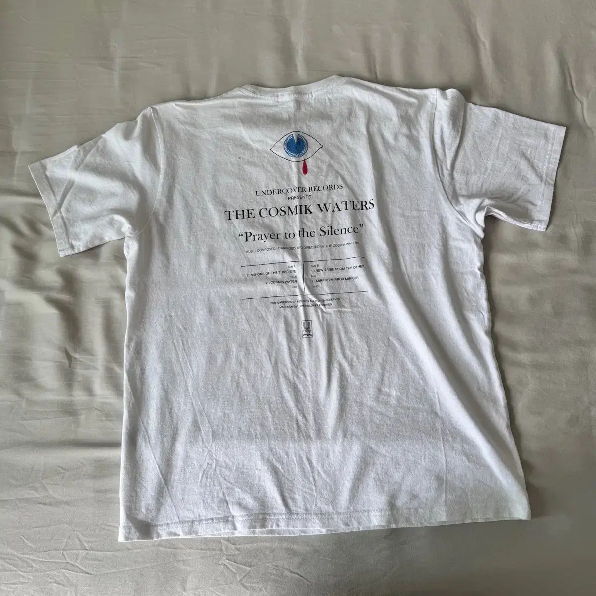 アンダーカバー / コスミック ウォーターズ プリンティング Tシャツ 白 / 3