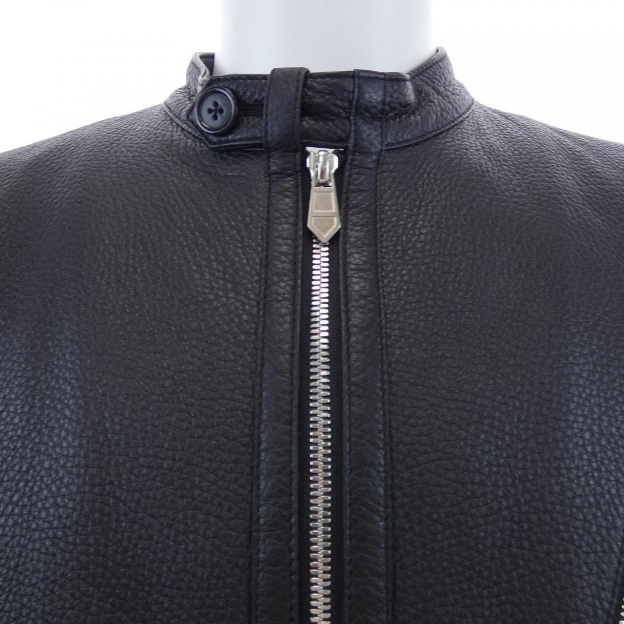エルメス HERMES OD-0829 レザーライダースジャケット - メルカリ