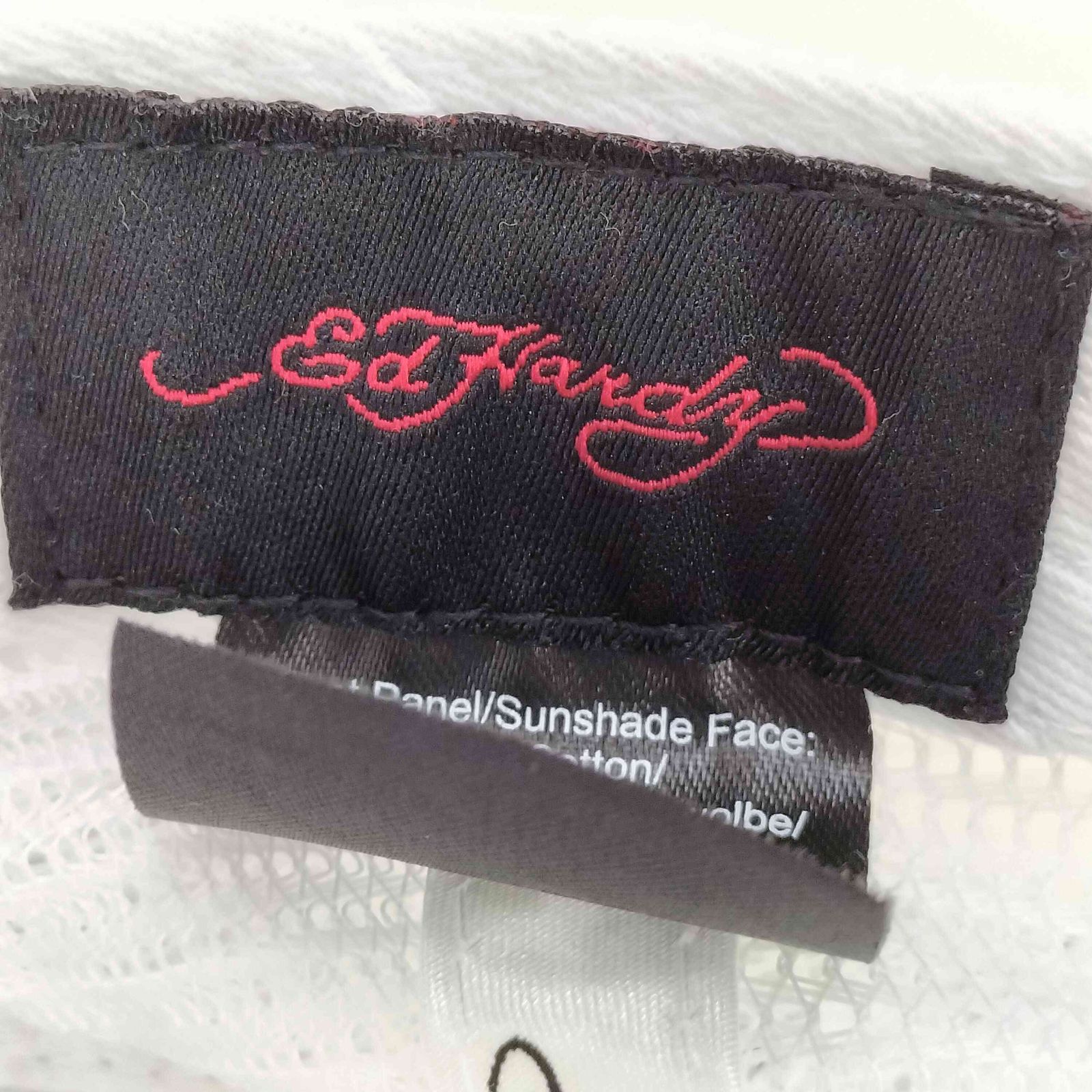 エドハーディー Ed Hardy 00s NEW YORK スカル刺繍 メッシュキャップ