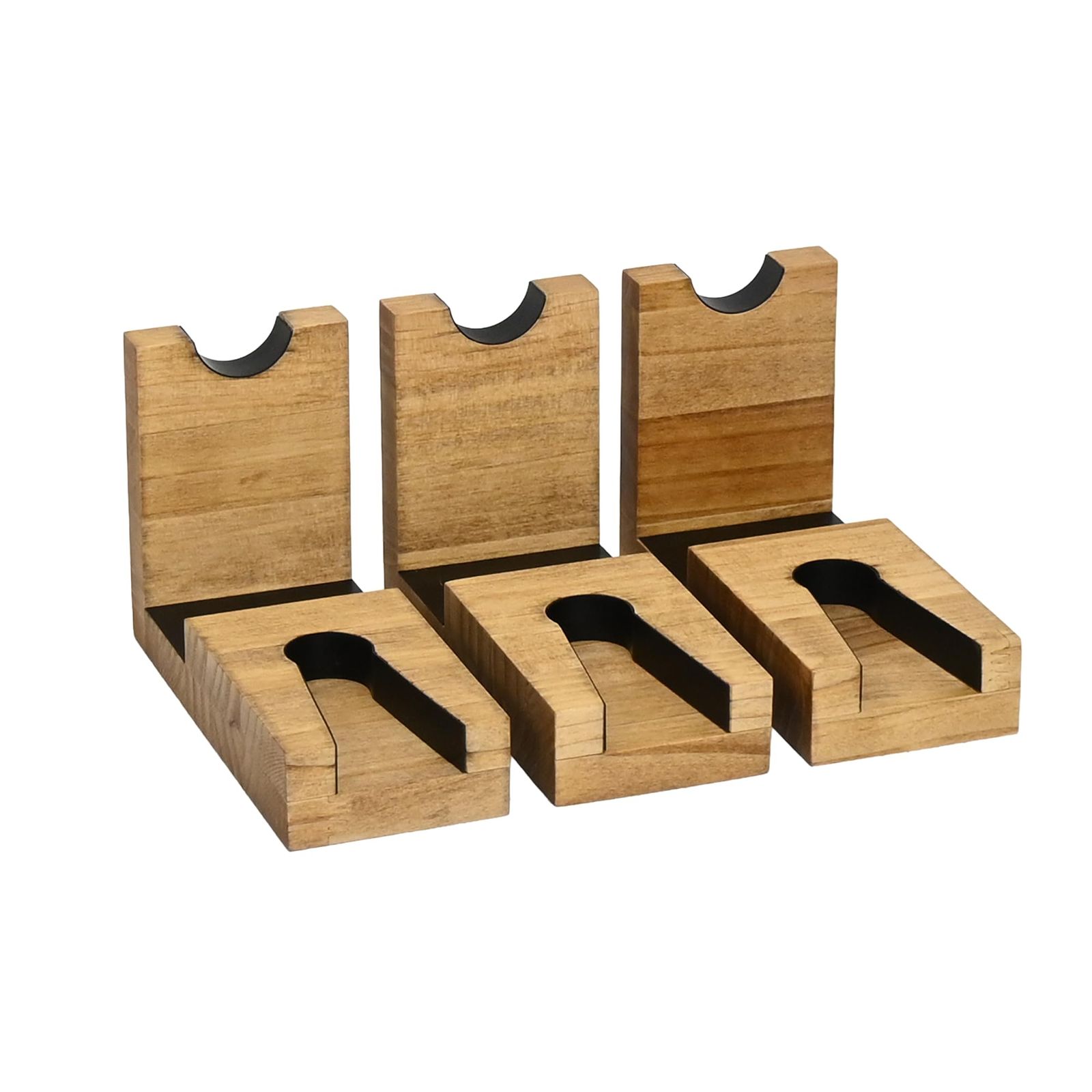 WOOD WORKS　日本製　ガンスタンド 1丁掛 (ライトブラウン　3個セット)HG1Lx3pms 0f4b3861