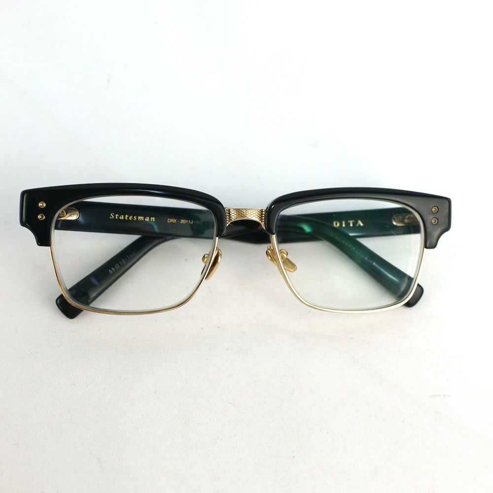 DIOR HOMME ディオール オム Black Tie 2.0 モデル クラシック ウェリントン フレーム 眼鏡 サングラス ブラック 度有り 7C5 150 QD403BGH8H