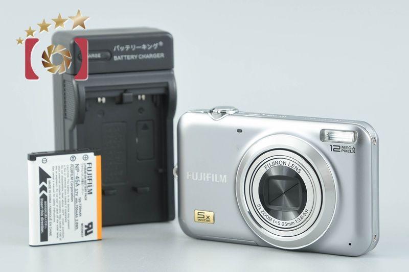 中古】FUJIFILM 富士フイルム FINEPIX JX200 シルバー コンパクト