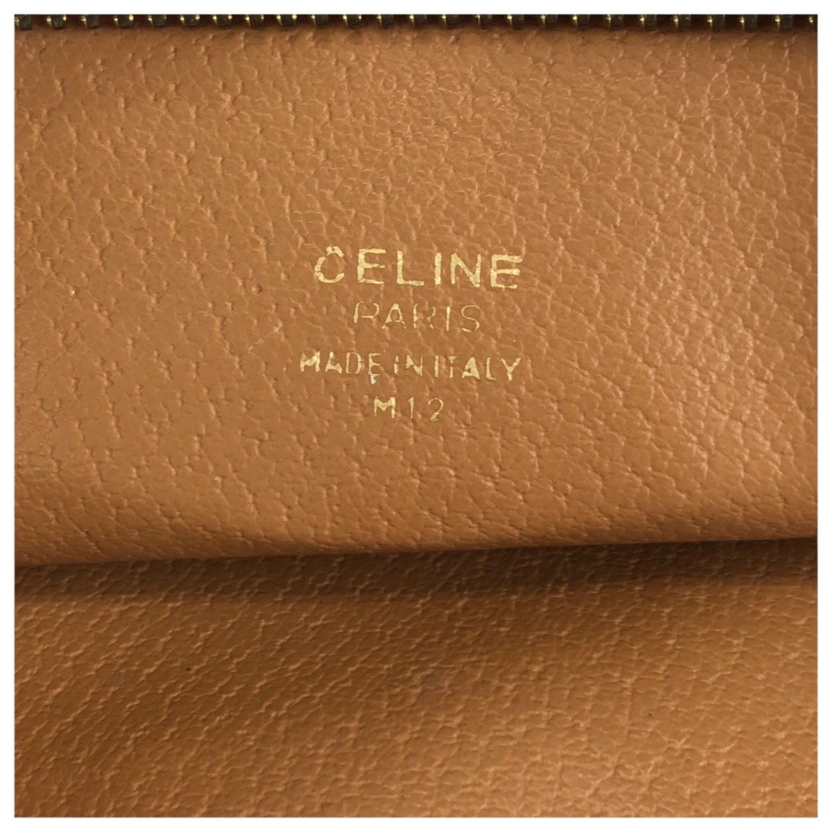 美品 CELINE セリーヌ ヴィンテージ マカダム ブラウン ゴールド金具
