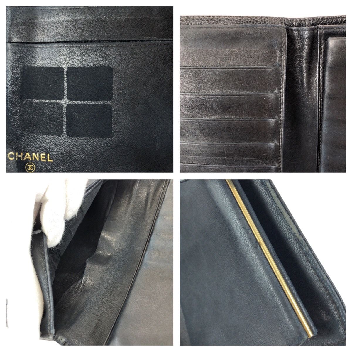 CHANEL シャネル ヴィンテージ ココマーク ブラック 黒 ゴールド金具