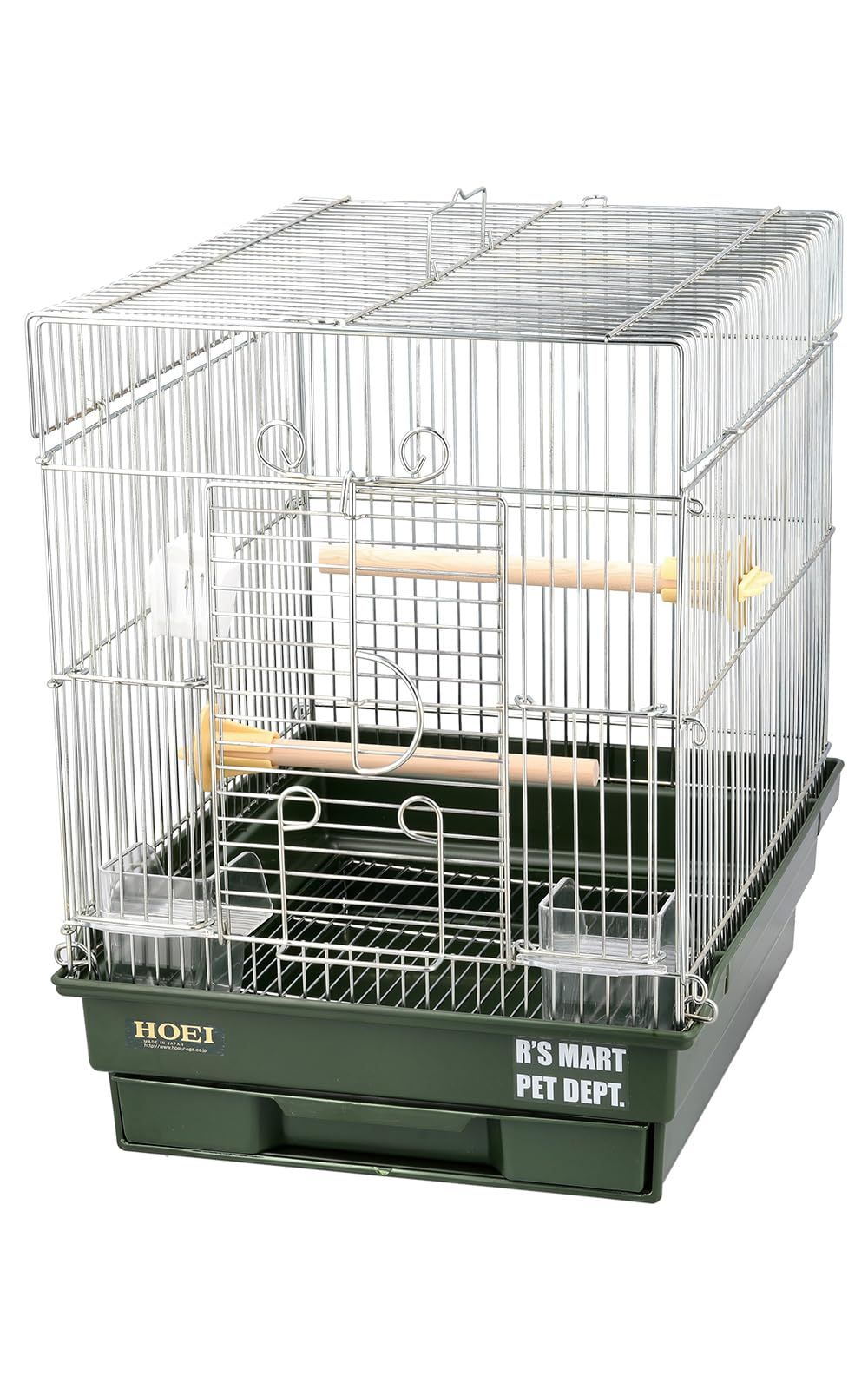R'S MART PET DEPT. ホーエイ21手のり グリーン 限定カラー 鳥籠 ケージ インコ 中型インコpms c694e30b