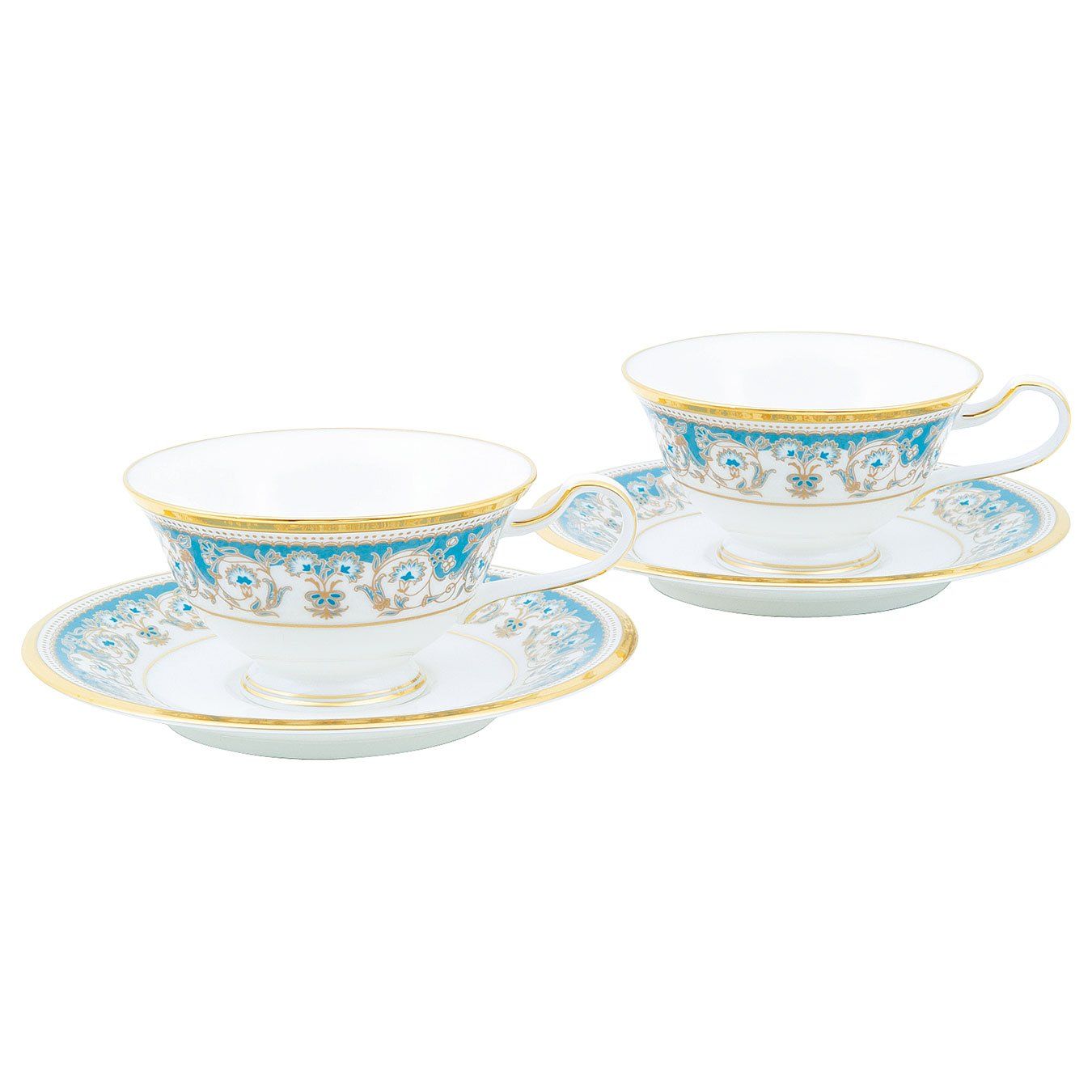 Noritake ボーンチャイナ アルマンド ティー・コーヒー碗皿ペアセット Y6988/H-469pms