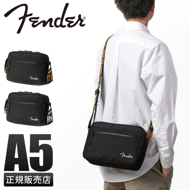 【メーカー正規品】フェンダー ショルダーバッグ メンズ レディース ブランド モノグラムストラップ 軽量 横型 小さめ 斜めがけ A5 Fender 950-6059