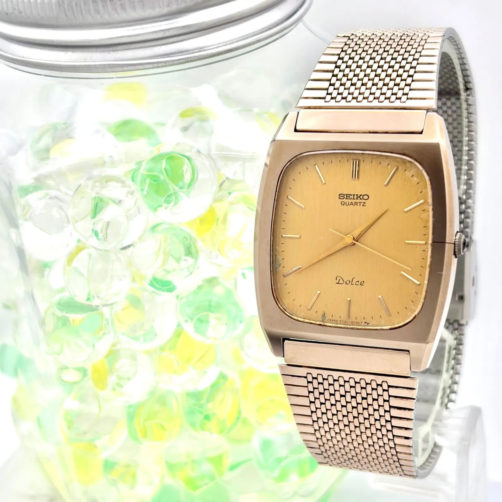新品電池】SEIKO セイコー Dolce ドルチェ メンズ 腕時計 ゴールド 