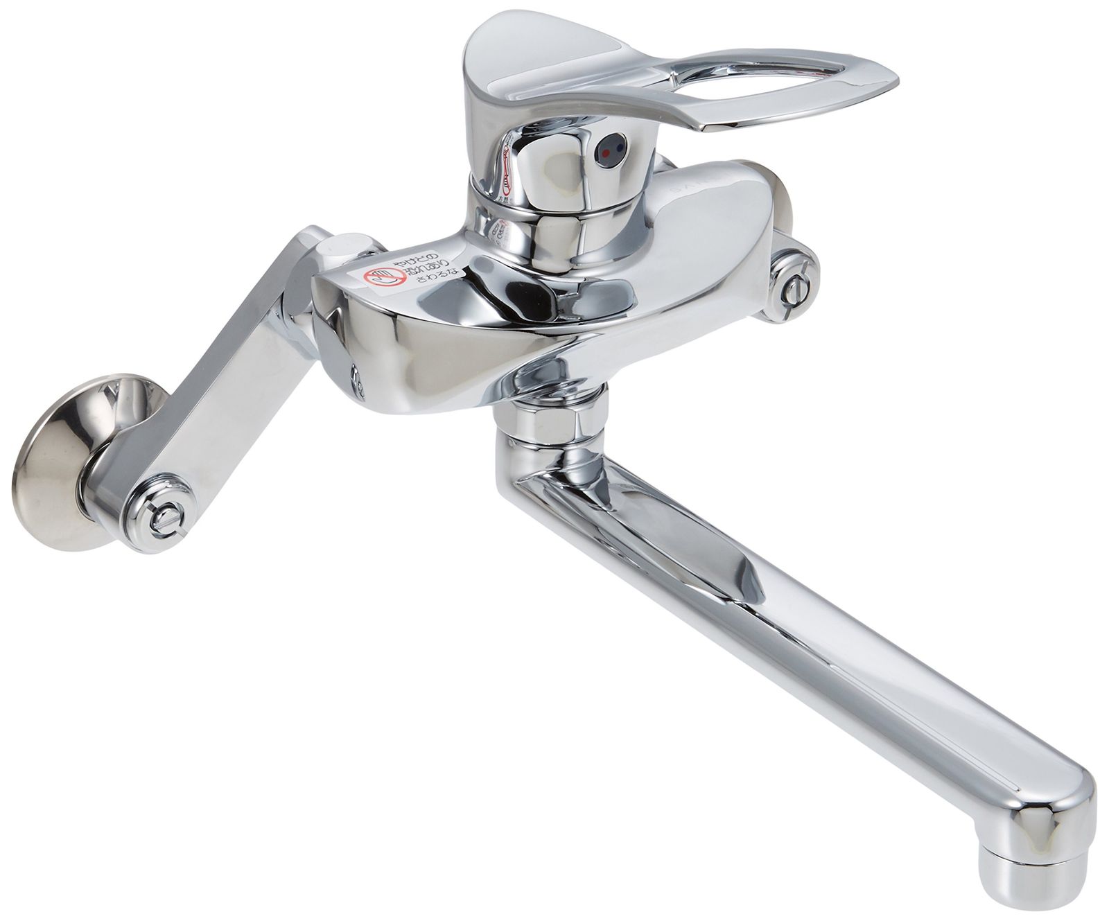 SANEI(サンエイ) シングル混合栓 キッチン用 節水コア付 JIS規格品 パイプの長さ190ｍｍ 壁付 蛇口 キッチン水栓 K1712pms
