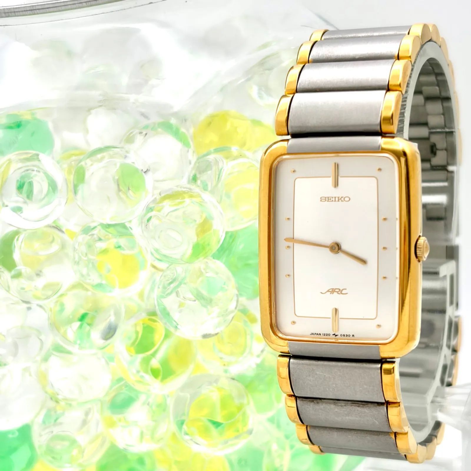 【新品電池】SEIKO セイコー ARC アーク レディース 腕時計 スクエア 1220-5310 640608