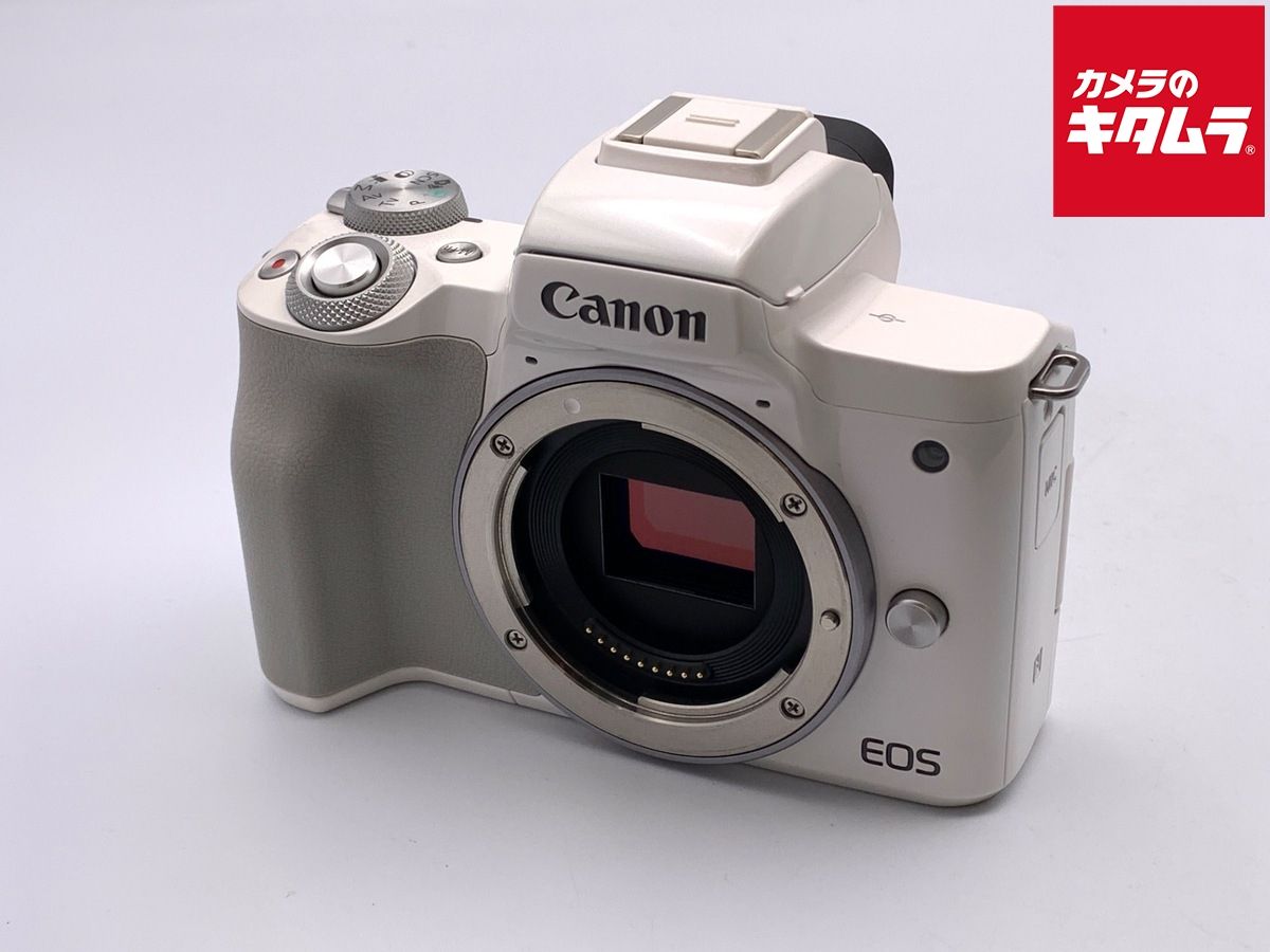 【中古】 【美品】 キヤノン EOS Kiss M ボディ ホワイト
