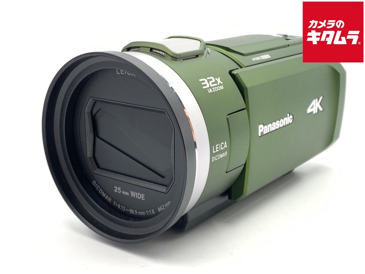 【中古】 【良品】 パナソニック デジタル4Kビデオカメラ HC-VX2M-G フォレストカーキ