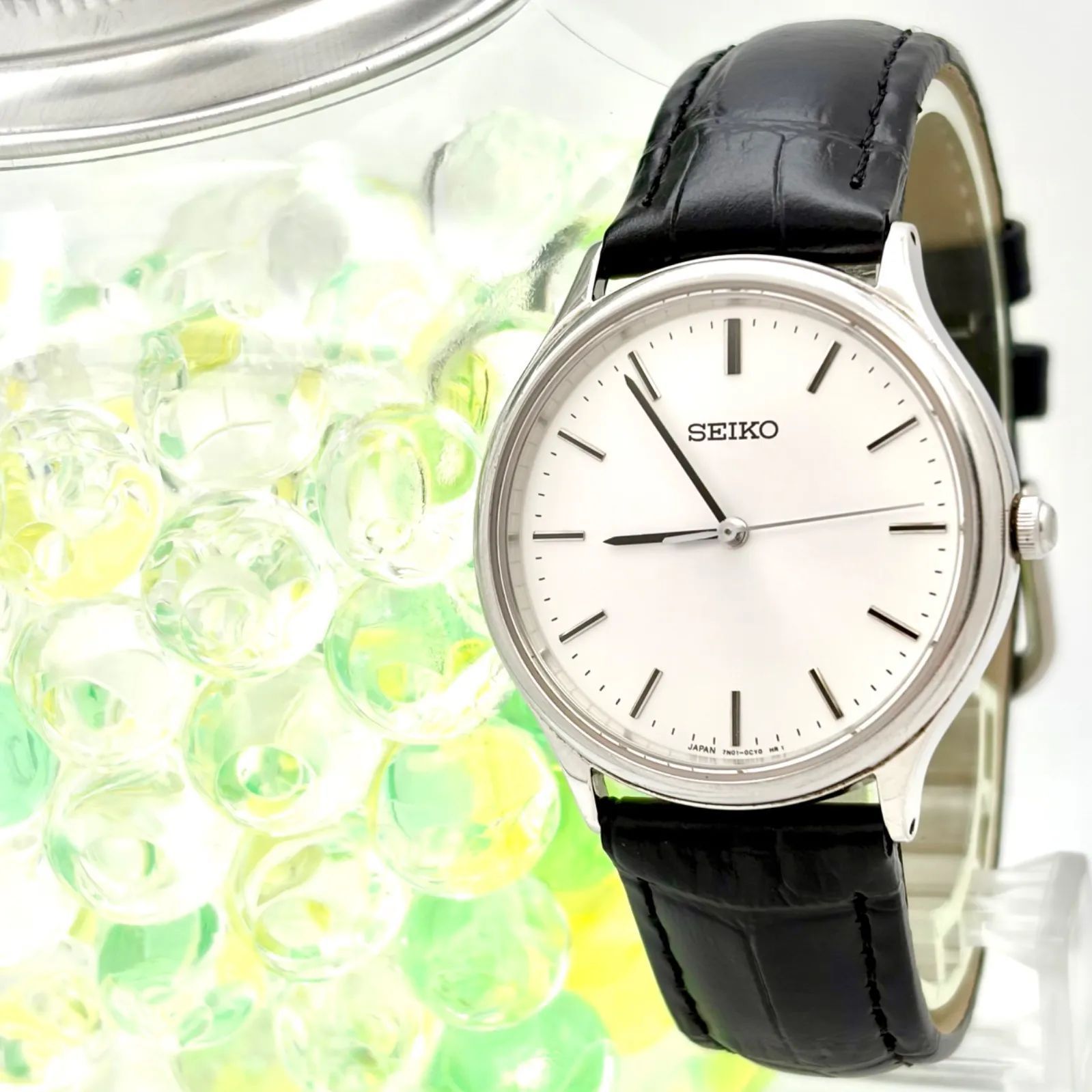 【新品電池】SEIKO セイコー メンズ 腕時計 シルバー 7N01-0BD0 481268 新品ベルト 7,742円