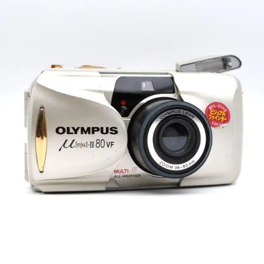 【動作ＯＫ】OLYMPUS μ [mju:] II 80 VF オリンパス コンパクトフィルムカメラ