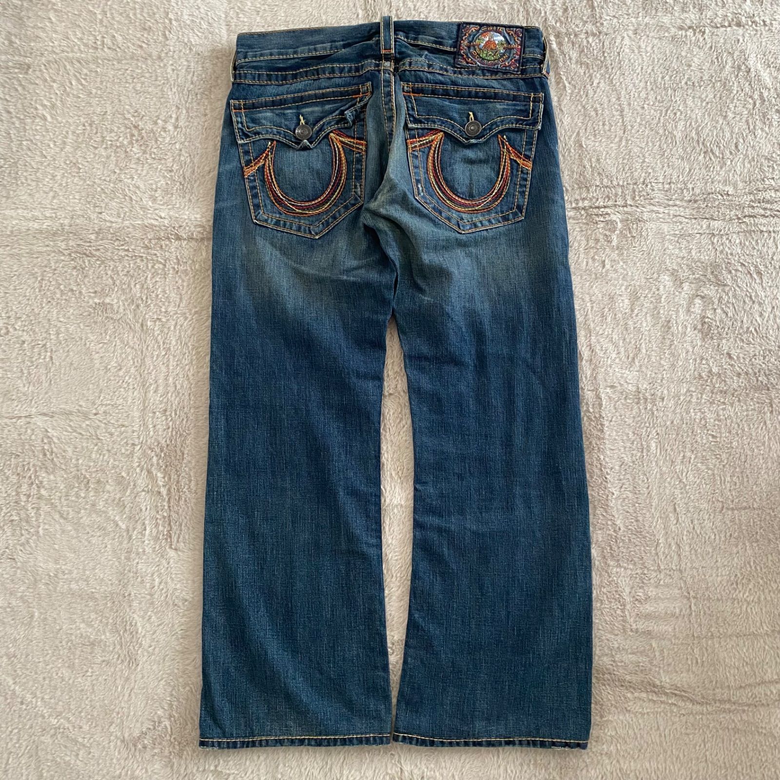 TRUE RELIGION　トゥルーレリジョン　レインボー　ブーツカット　フレア　サイズ33 y2k