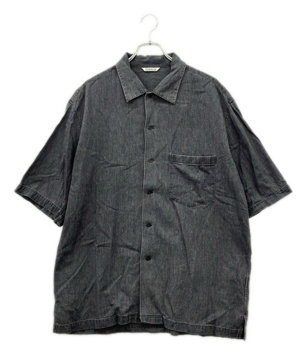 オーラリー セルビッジ スーパーライトデニム ハーフスリーブシャツ A24SS02GS メンズ SIZE 5 AURALEE