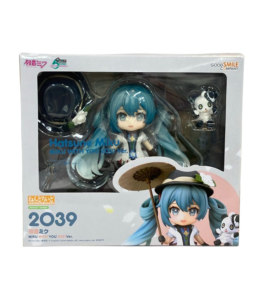 美品 グッドスマイルカンパニー 初音ミク MIKU WITH YOU 2021Ver. ねんどろいど 2039 フィギュア