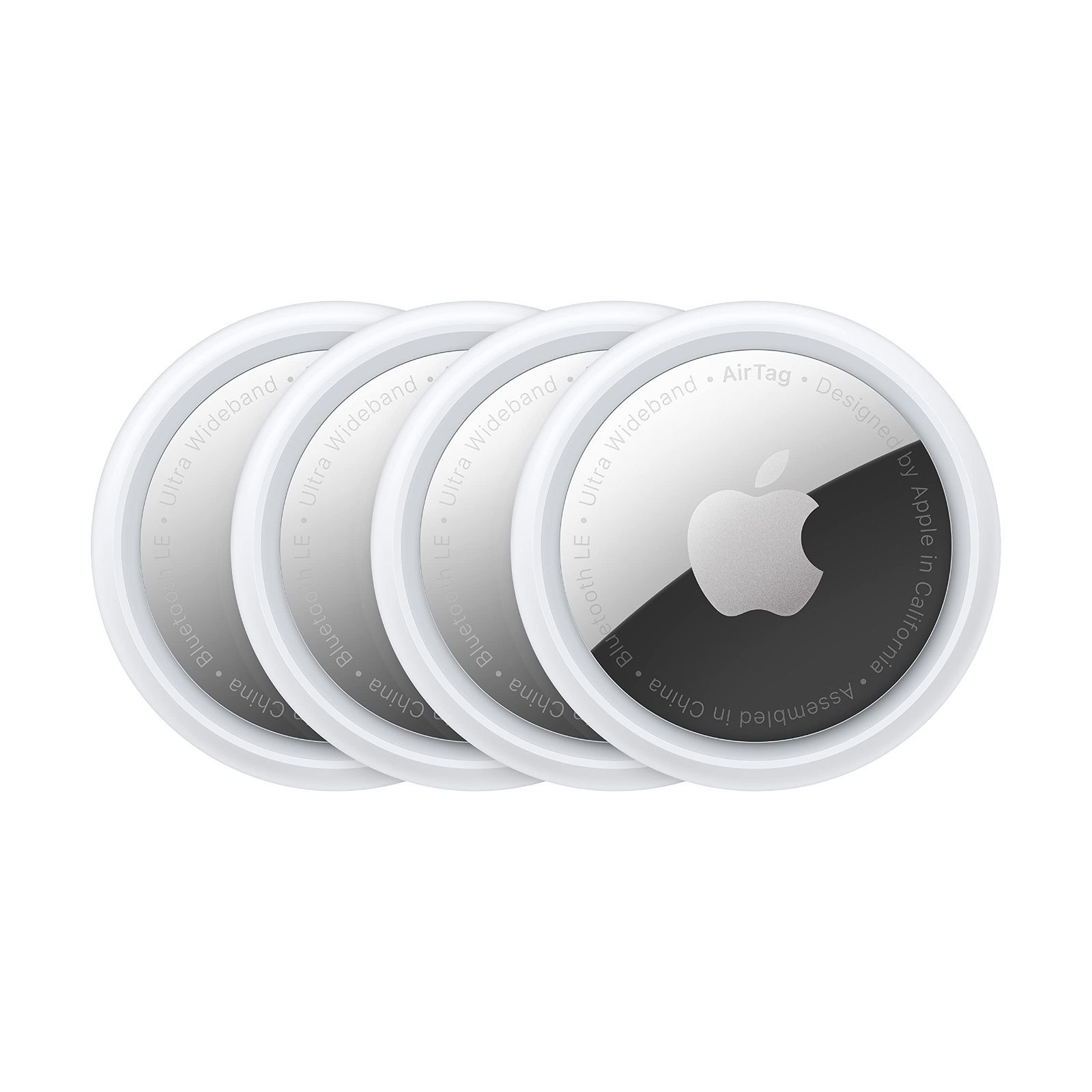 【在庫処分】紛失防止タグ 置き忘れ防止 4個入り 耐水 防塵 AirTag iPhone/iPadネットワーク対応 Apple CR2032コイン型バッテリー