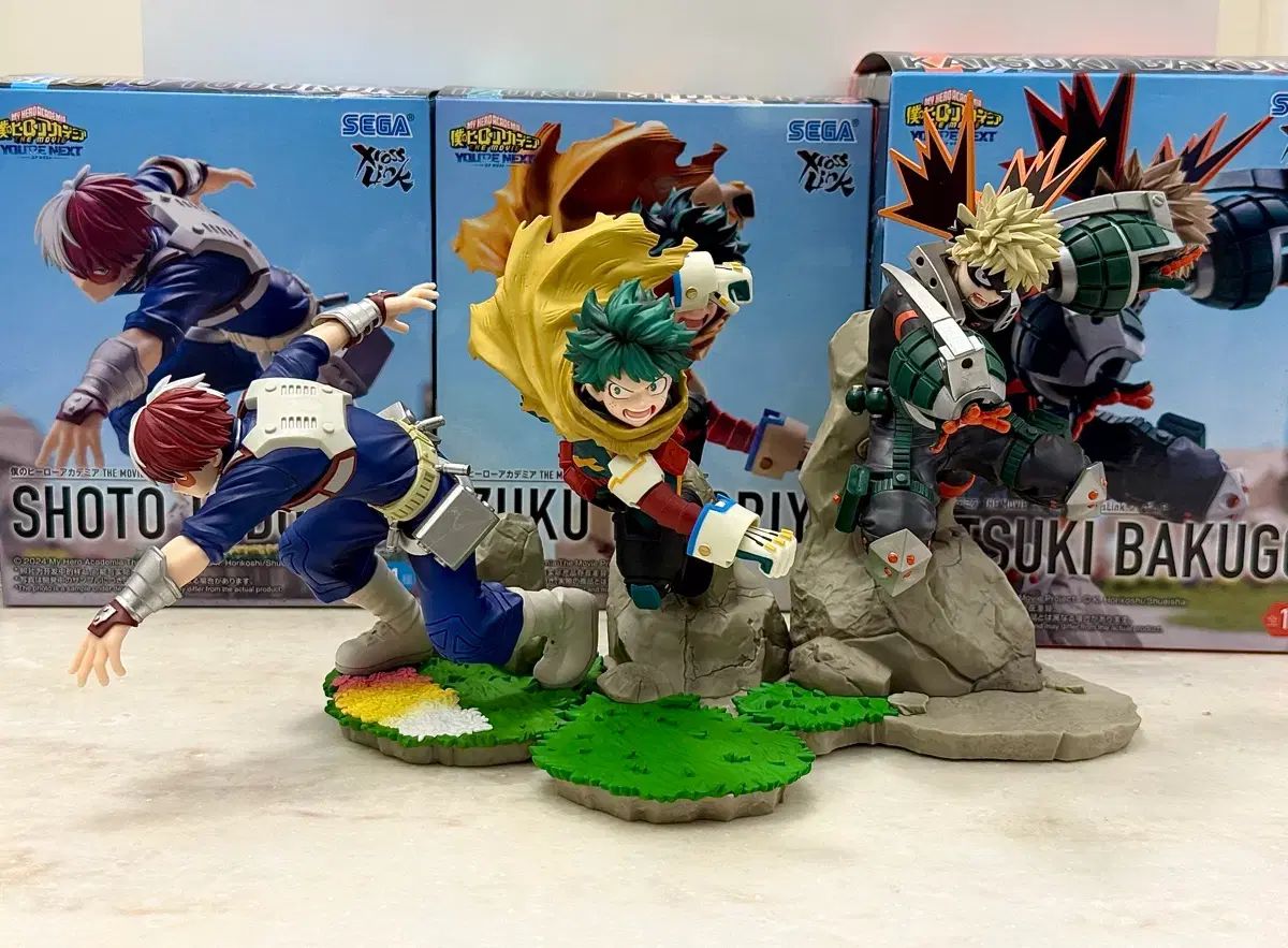 僕のヒーローアカデミア ヒロアカ SEGA セガ クロスリンク YOUR NEXT 緑 谷出久 爆豪 勝己 轟 フィギュア 信号機トリオ まとめ