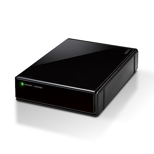 エレコム 外付けハードディスク 8TB SeeQVault対応 テレビ録画 4K対応 USB3.2(Gen1) 静音 ファンレス設計 ELD-QEN080UBK/Ei