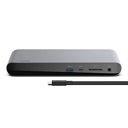 Belkin CONNECT Thunderbolt 3 Dock Pro 12 in 1 ドッキングステーション Macbook Pro / Macbook Air / iPad Pro / iMac / Windows 10対応 4Kデュ 7e661668