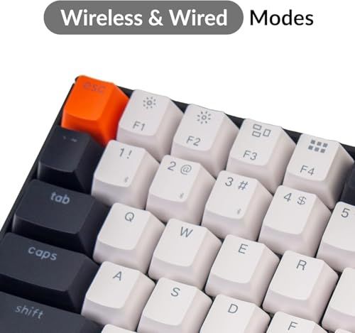 【国内正規品】Keychron K2 Version2 ホットスワップ対応ワイヤレス・ゲーミングメカニカルキーボード84キー/USレイアウト/White LEDライト/ダブルショットキーキャップ/Gateron G Proメカニカルスイッチ/ 1d2ec523