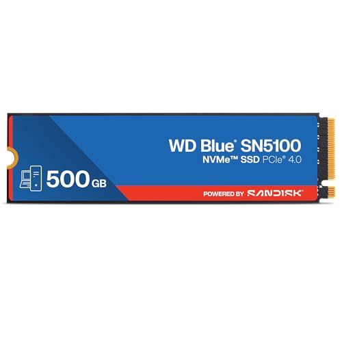 WD Blue SN5100 500GB NVMe SSD - M.2 2280 PCIe Gen 4.0 内蔵ソリッドステートドライブ - 読み取り速度 最大6,600MB/秒 PC/ノートパソコン用アップグレードストレージ - WDS50 13e113a9