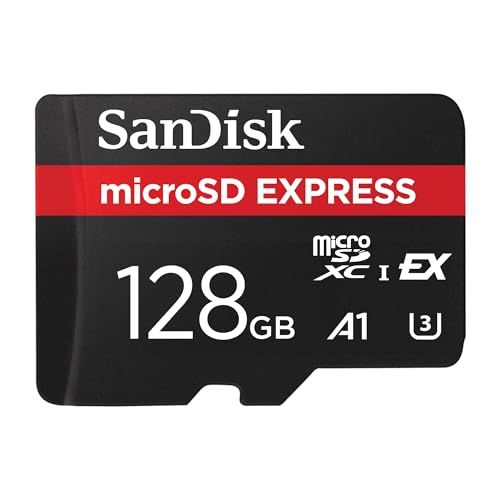 SanDisk microSD Expressカード、12GB mSDカード、読み取り速度最大880MB/秒、書き込み速度最大480MB/秒、持続書き込み100MB/秒、SanDisk QuickFlowテクノロジー、ThermAdapt、U 3f9d4d3c