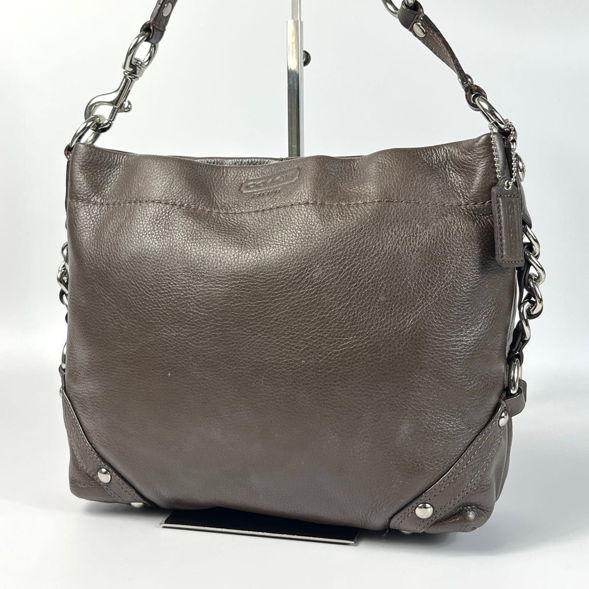 美品 COACH コーチ マディソン レザー ホーボー ワンショルダー バッグ ブラウン F15251