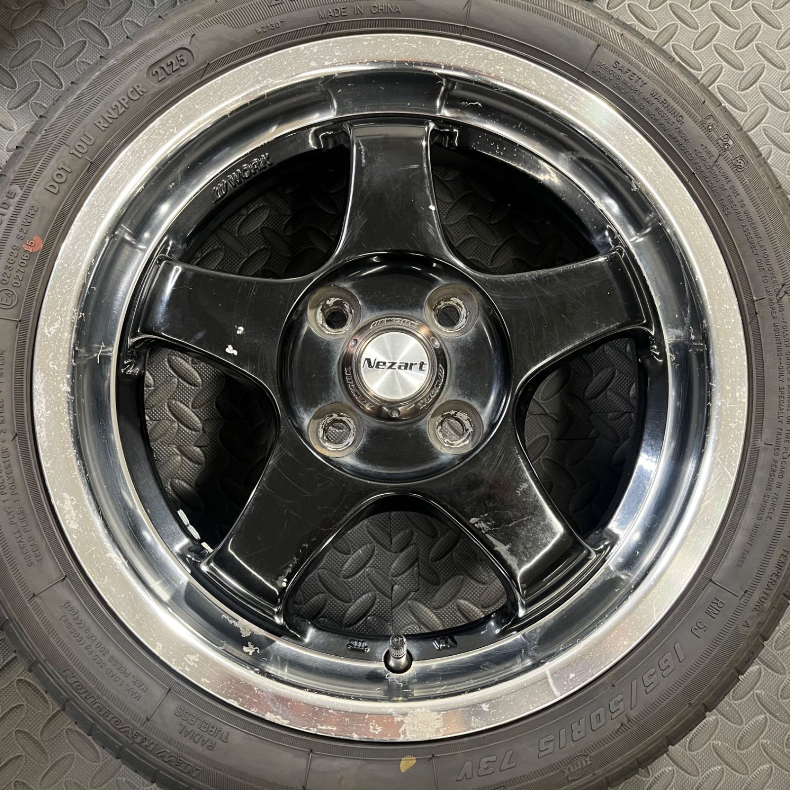 25年製 165/50R15 ジーテックス ZT1000 本物 希少 WORK ワーク 