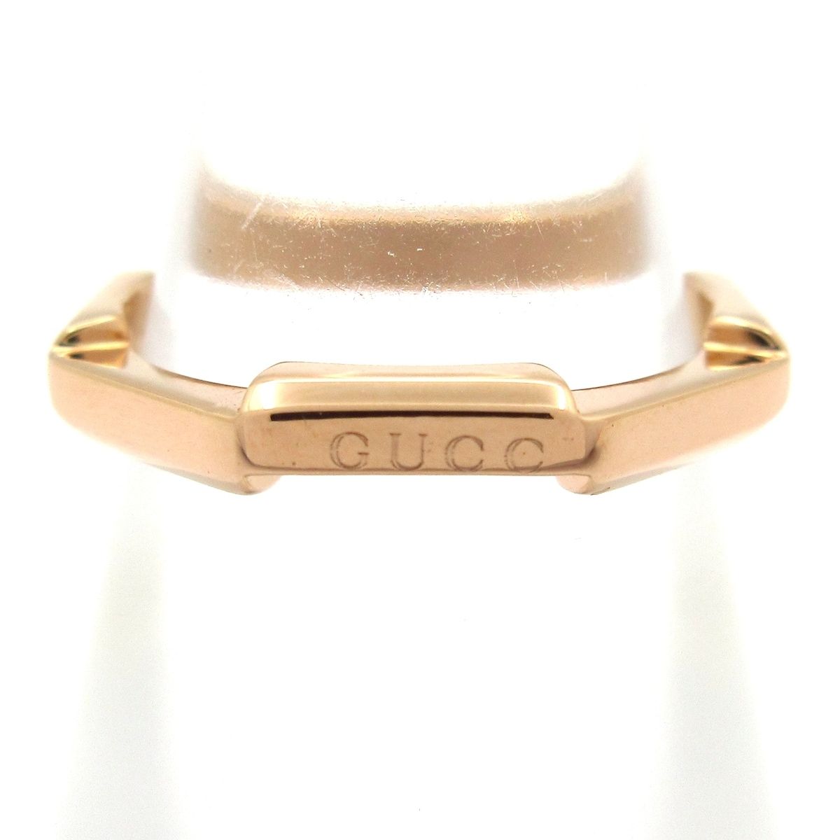GUCCI(グッチ) リング 6美品 リンクトゥラブ ストライプリング K18PG