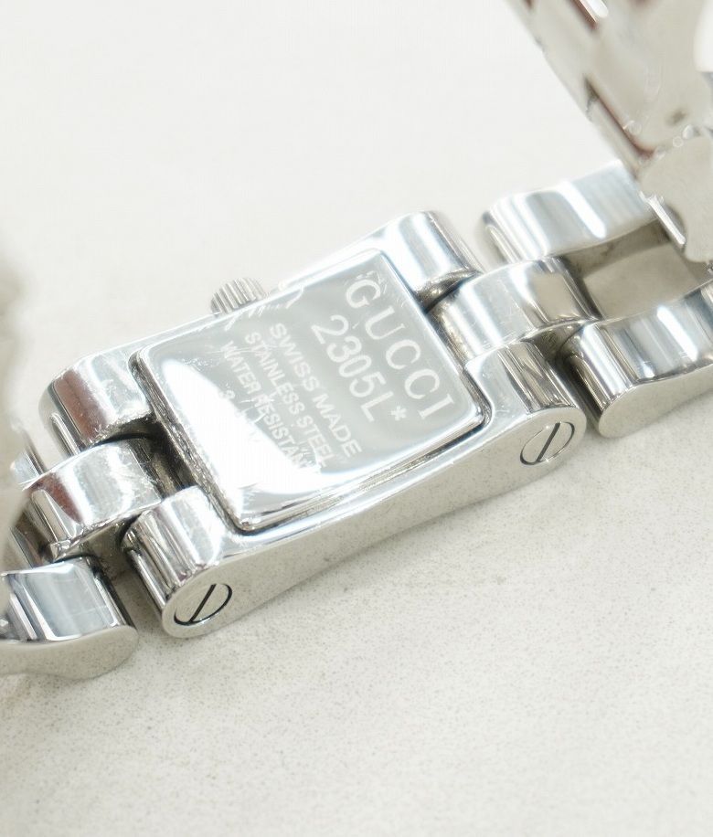 正規 美品 GUCCI グッチ レディース チェーン ブレスレット ウォッチ