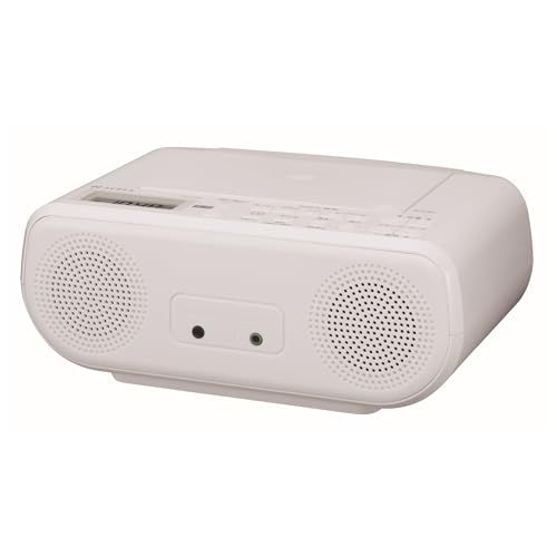東芝 オーレックス(AUREX) CDラジオ AX-C160(W) | ホワイト ワイドFM 軽量 コンパクト ハンドル付き 語学学習 A-Bリピート レジューム再生 +10スキップ 1.5W+1.5W Bass機能搭載 スリープタイマー A 591f9d34