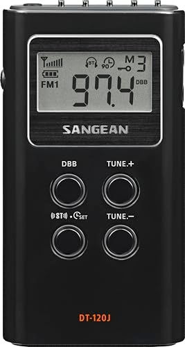 【国内正規品】Sangean DT-120J AM/FMステレオポケットラジオ、LCDディスプレイ搭載、15局のプリセット、オートスキャン、ステレオイヤホン付属、電池残量表示、オートシャットオフ機能t 2966ba62