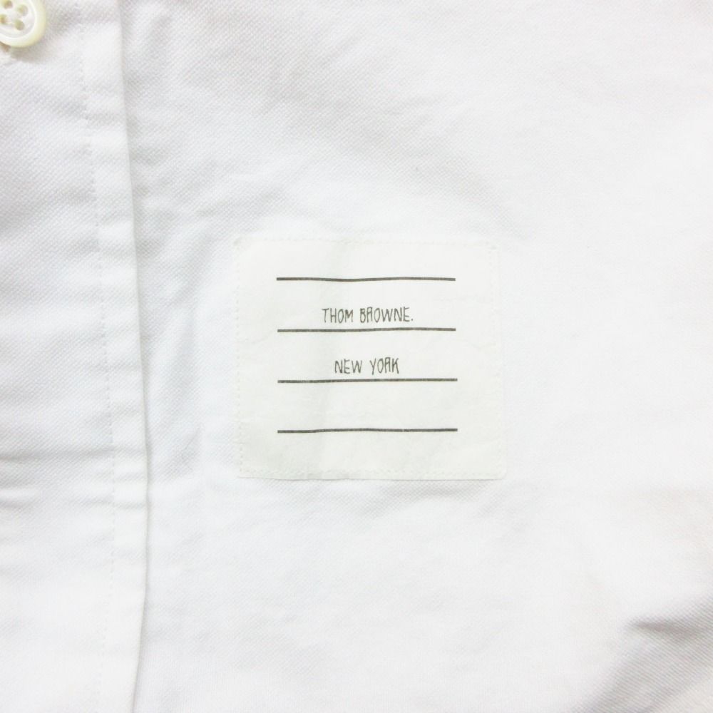 THOM BROWNE トムブラウン 長袖シャツ トリコロールカラー ボタン