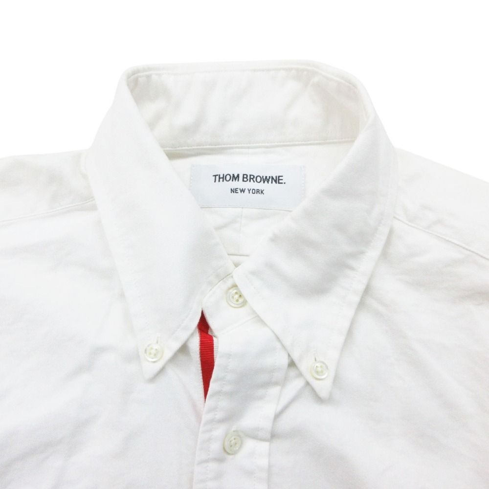 THOM BROWNE トムブラウン 長袖シャツ トリコロールカラー ボタン
